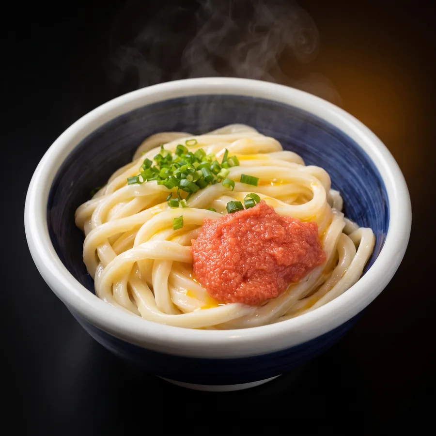 明太釜玉うどん